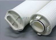 OD 165mm High Filtration Area 40'' 0.5/1/5/10 Micron RO Water Filter Pleated For Industrial Filtration