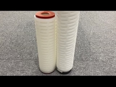 1um-5um مایکرون PP فلتر pleated حداکثر دمای عملیاتی 82C