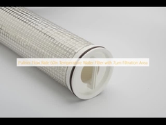 میزان جریان کشنده 60 اینچ فیلتر آب با درجه حرارت 7μm فیلتر کردن منطقه