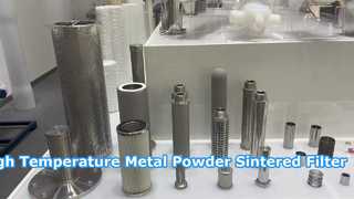 کارتریج فیلتر متخلخل پودر فلز با دمای بالا