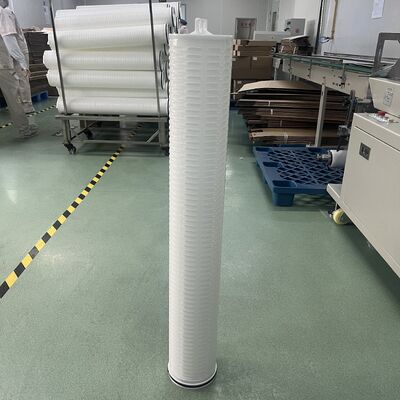 کارتریج فیلتر صنعتی جریان بزرگ PP pleated با 1um-100um Micron Range برای پیش فیلتر کردن RO