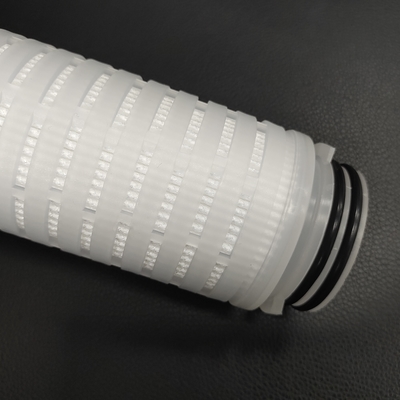 OD 68.5mm 1 - 5 Micron فیلتر کارتریج پلیسه دار برای صنعت آب مواد غذایی