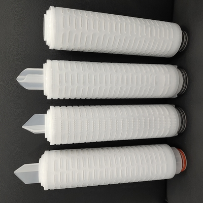 OD 68.5mm 1 - 5 Micron فیلتر کارتریج پلیسه دار برای صنعت آب مواد غذایی