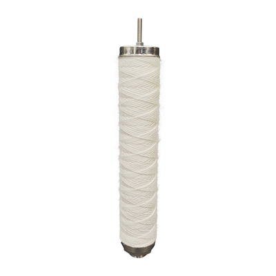 2.9m3/H - 3.2m3/H میزان جریان کارتریج فیلتر زخم رشته ای با اتصال رشته ای