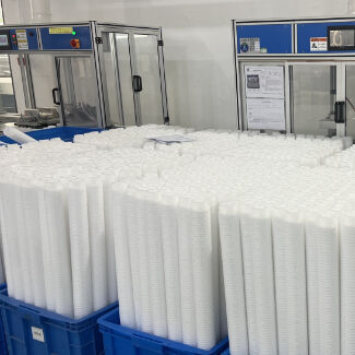 70' کارتریج فیلتر نیروگاه برق با 1um به 10um میکران و فولاد ضد زنگ 304/316L برای فیلتر آب تهویه