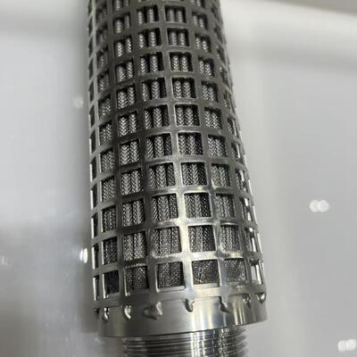 کارتریج فیلتر فیلت فیلتر فولاد ضد زنگ با مقاومت در برابر دمای بالا، اندازه حفره درجه بندی شده و منطقه فیلتر بزرگ