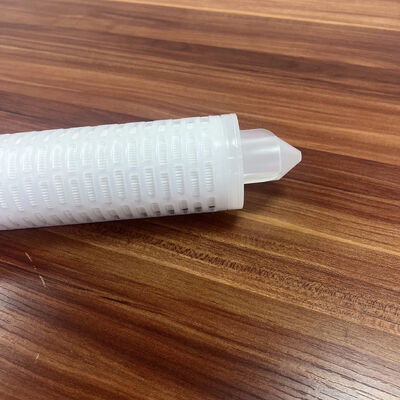 کارتریج فیلتر جریان بالا پلی پروپیلن پلیسه شده 30 اینچی با مدیا پلی پروپیلن 0.45 میکرومتر برای فیلتراسیون آب