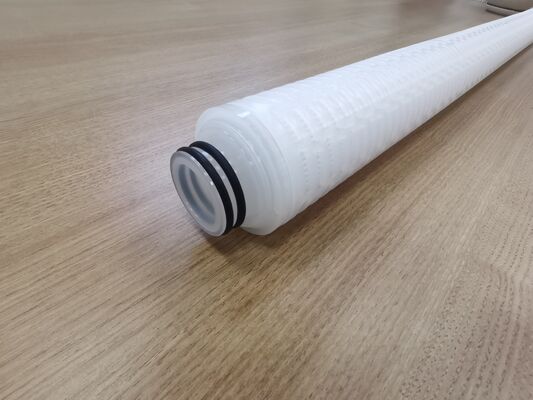 کارتریج فیلتر PTFE pleated سفارشی با غشای PTFE برای فیلتر کردن مایعات شیمیایی و خالص